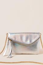 Francescas Mali Holograhic Clutch Crossbody - Silver