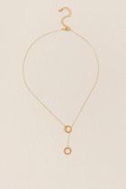 Francesca's Charlotte Delicate Threader Necklace - Gold