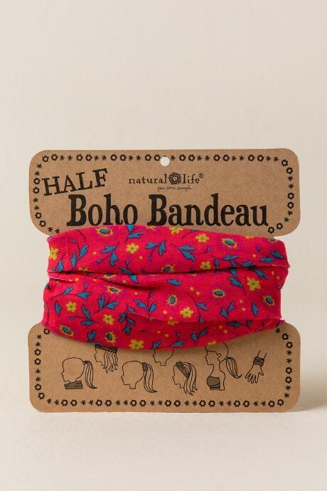 Francesca's Half Boho Bandeau By Natural Life In Pink Meadow - Pink