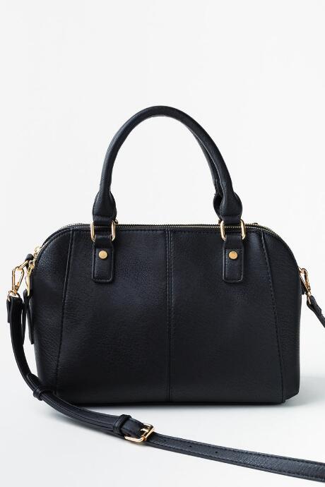 Francesca's Tara East West Satchel - Black