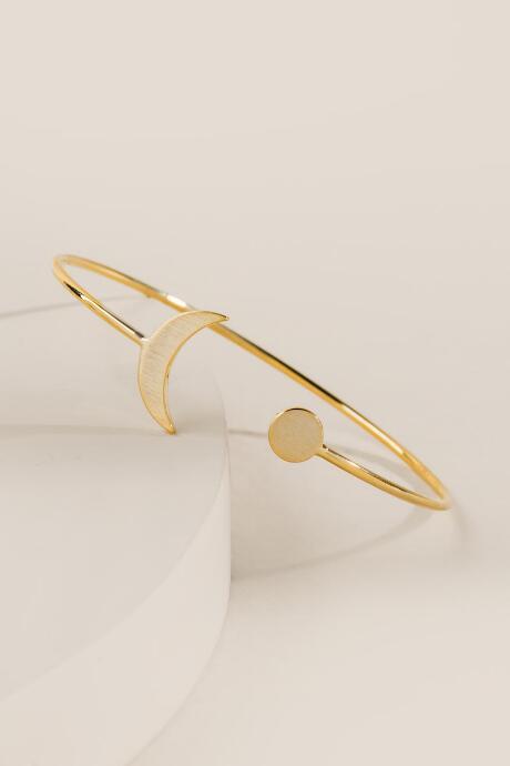 Francesca's Kiarra Moon Cuff Bracelet - Gold