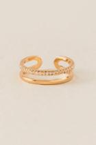 Francesca's Kristen Cubic Zirconia Ring - Gold