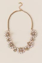 Francescas Yesenia Crystal Statement Necklace - Blush