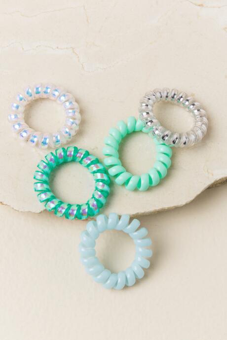 Francescas Sherry Metallic Hair Coil Set - Mint