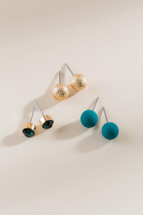 Francesca's Jessica Stud Set - Teal