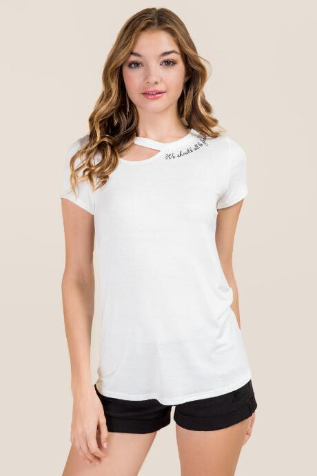 Alya We Should All Be Feminists Graphic Tee - White