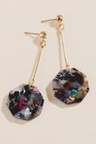 Francesca's Scarlett Octagon Drop Earrings - Amber