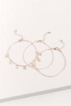 Francesca's Rosie Layered Star Anklet - Rose/gold