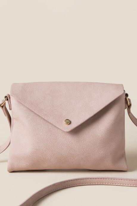 Francesca's Florence Envelope Clutch Crossbody - Rose