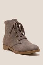 Indigo Rd Belly Lace Up Ankle Boot - Taupe