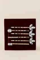 Francesca's Meryl Jeweled Hair Pin Set - Gold