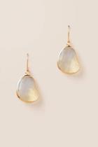 Francesca's Lena Facet Drop Earring In White - White