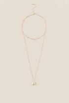 Francesca's Emmaline Delicate Layered Pearl Necklace - Pearl