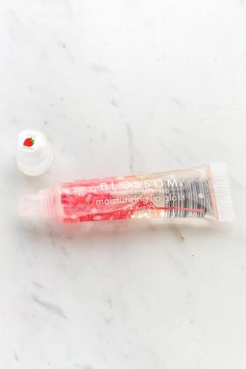 Fantasy Files, Inc Blossom Strawberry Lip Gloss Tube - Pink