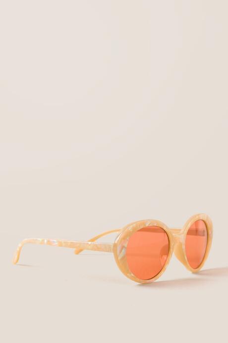 Francesca's Proxy Round Sunglasses - Pink