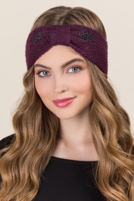 Francesca's Selene Star Turban Earband - Purple