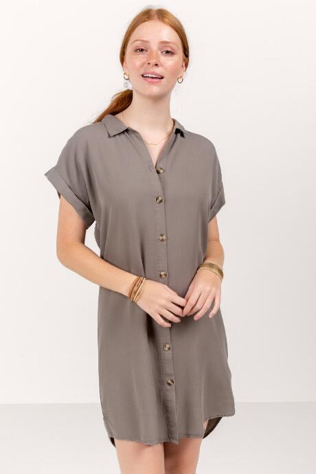 Francesca Inchess Ariana Shirt Dress - Sage