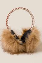 Francesca's Sarah Faux Fur Earmuff - Natural