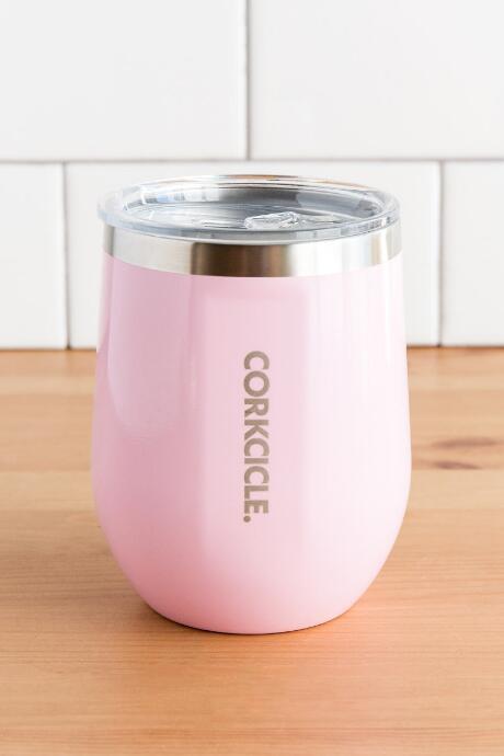 Francesca Inchess Stemless Corkcicle In Rose Quartz