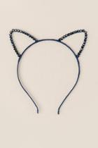 Francesca's Maxine Beaded Cat Ears - Navy