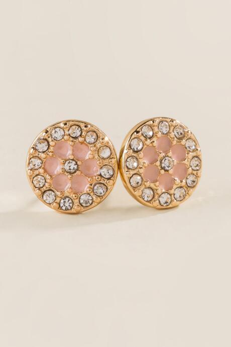 Francesca Inchess Hadley Crystal Studs - Blush
