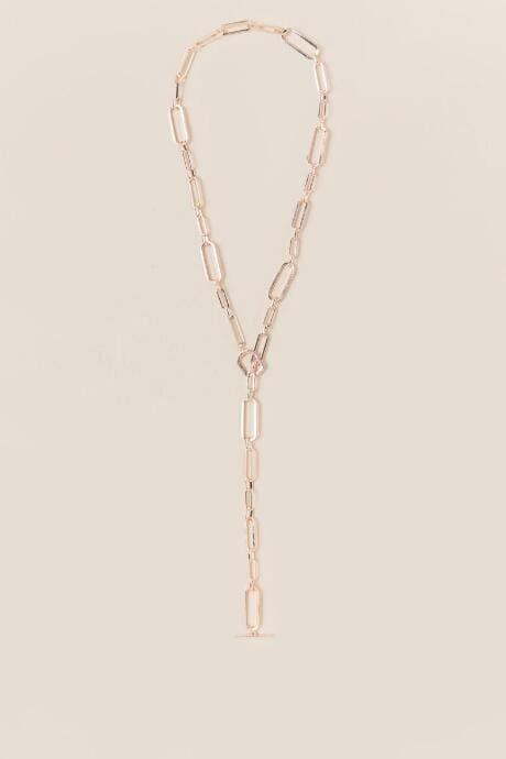 Francesca's Jordyn Rose Gold Chain Necklace - Rose/gold