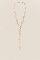 Francesca's Jordyn Rose Gold Chain Necklace - Rose/gold