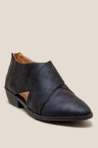 Lust For Life L4l Tumble Criss Cross Low Ankle Boot - Black