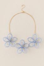 Francesca's Polly Periwinkle Wire Necklace - Periwinkle