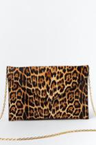 Francesca's Alexis Leopard Print Clutch - Leopard