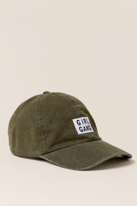 Francesca's Girl Gang Baseball Cap - Olive