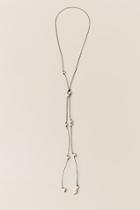 Francesca Inchess Mallory Pearl Cord Necklace - Black