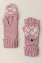 Francesca's Katie Fair Isle Gloves - Pink