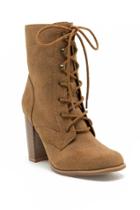 Mojo Moxy Firebird Lace-up Heel Boot - Tan