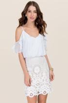 Francesca's Emalina Lace Sheath Dress - White