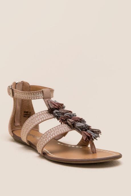 Report Lanston Tassel Gladiator Sandal - Natural
