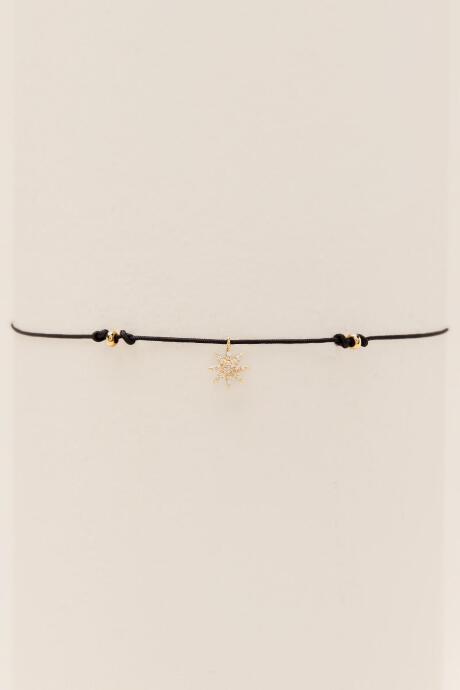 Francesca's Cubic Zirconia Vermeil Star Choker - Black
