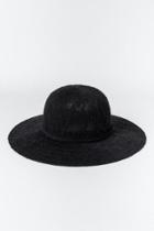 Francesca's Delores Boucle Floppy Hat - Black