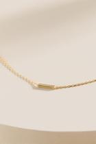 Francesca's Vellie 14k Gold Mini Bar Necklace - Gold