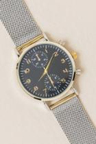Fran Chelsea Mesh Band Watch - Black