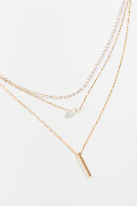 Francesca's Kenzy Pearl Multi-strand Necklace - Pearl