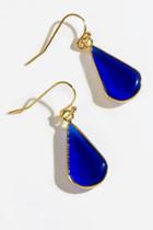 Francesca's Paisley Stone Teardrop Earrings In Cobalt - Cobalt