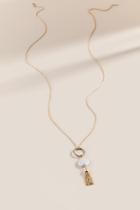 Francesca's Sierra Freshwater Pearl Pendant Necklace - Pearl