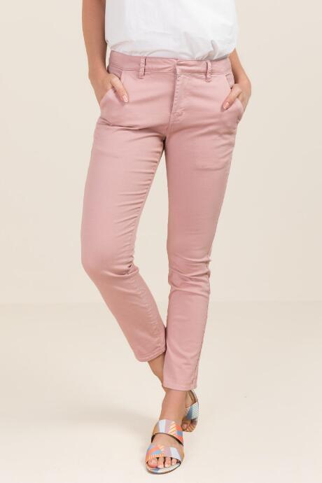 Mi Ami Payton Mid Rise Crop Chino Pant - Mauve