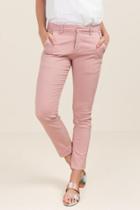 Mi Ami Payton Mid Rise Crop Chino Pant - Mauve