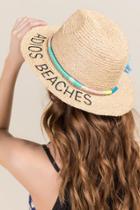 Francesca's Adios Beaches Floppy Hat - Natural