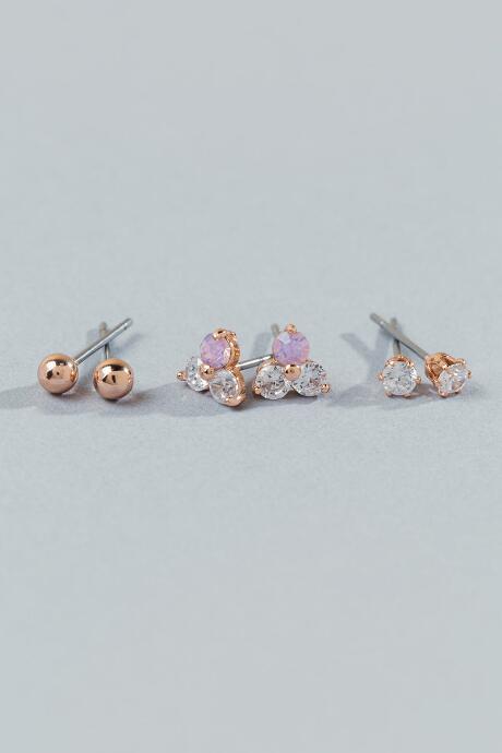 Francesca's Addie Stud Set - Crystal