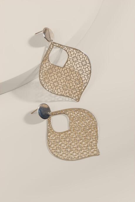 Francesca's Natalia Filigree Statement Earrings - Silver
