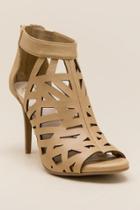 Fergalicious Huddle Lasercut Skinny Heel - Nude