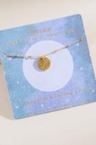 Francesca's Pisces Constellation Coin Necklace - Gold